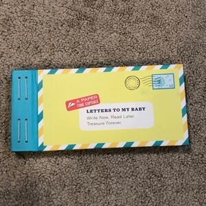 Paper time capsule Letters to my baby book gift for baby or mom to be